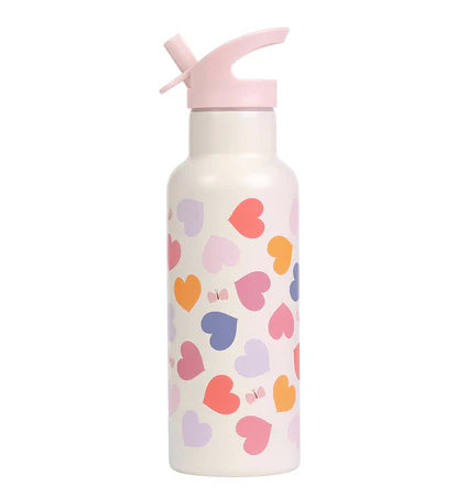 Little Lovely XL Stainless Steel Drinkbus 500ml - Hearts