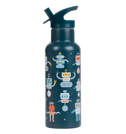 Little Lovely XL Stainless Steel Drinkbus 500ml - Robots