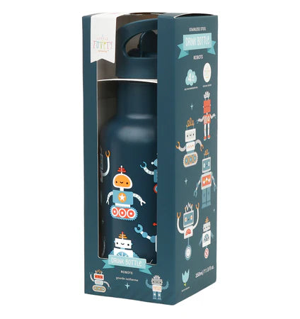 Little Lovely XL Stainless Steel Drinkbus 350ml - Robot