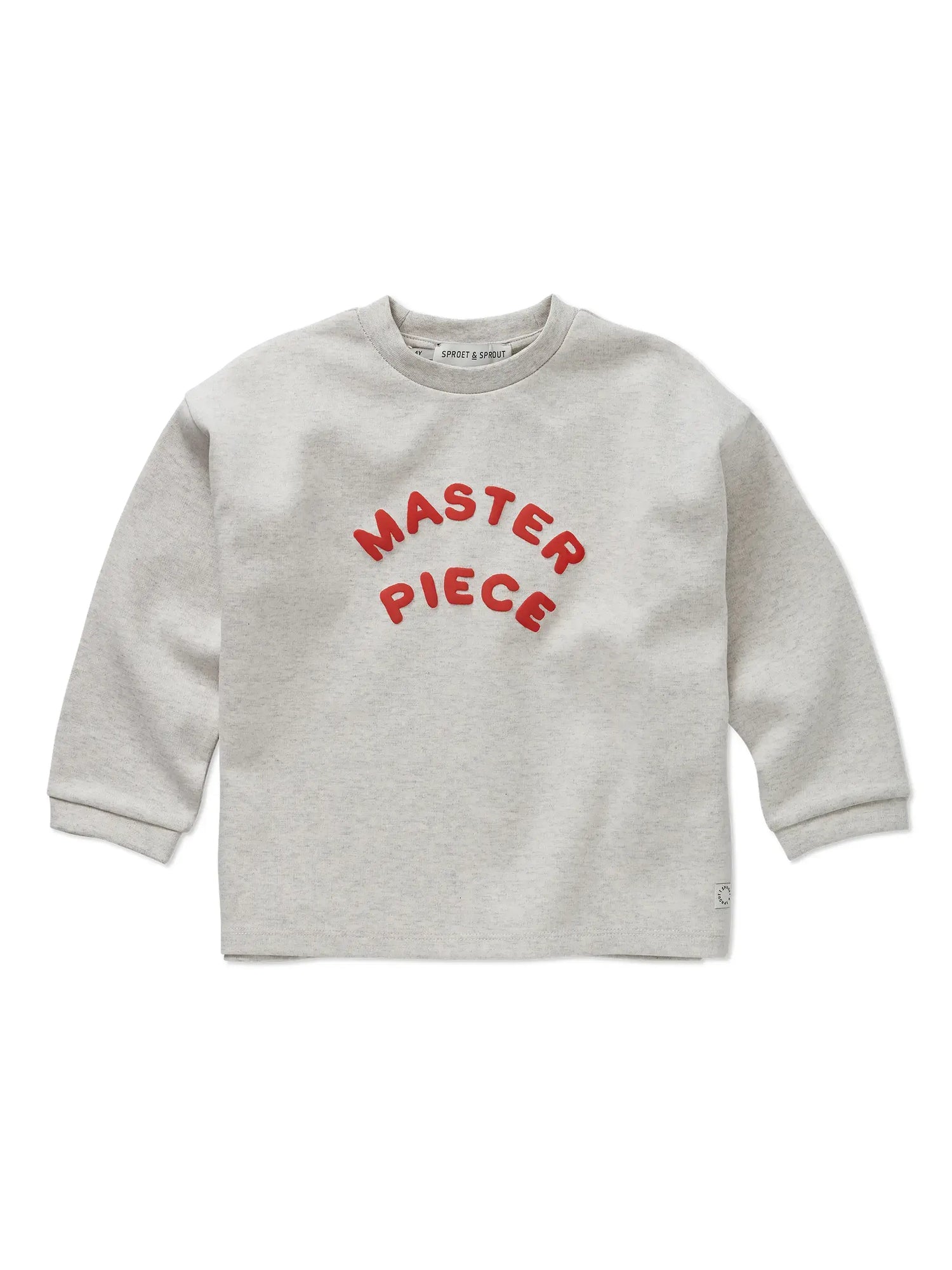 Sproet & Sprout Boxy Sweater Lange Mouwen Master Piece - Light Grey Melee