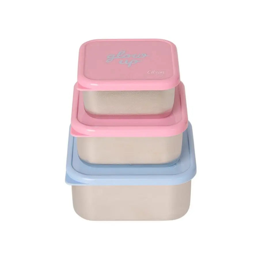 Citron Stackable Stainless Steel Lunchbox - Glow Up