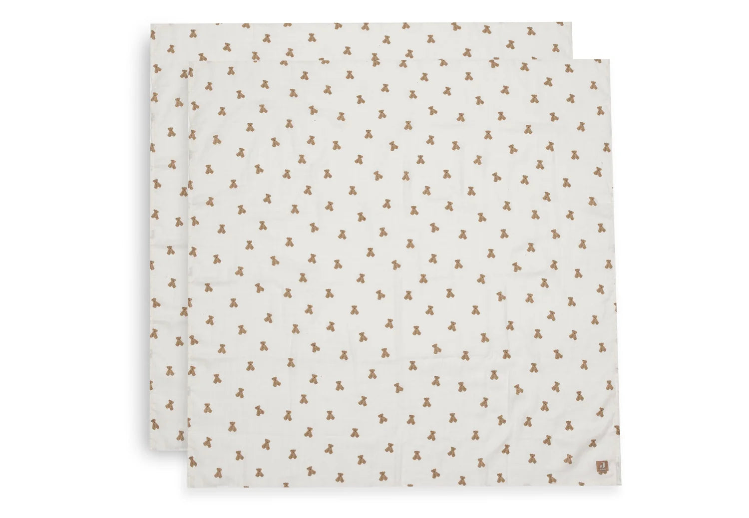 Jollein Hydrofiele Doek Large 115x115cm 2-pack - Teddy Bear
