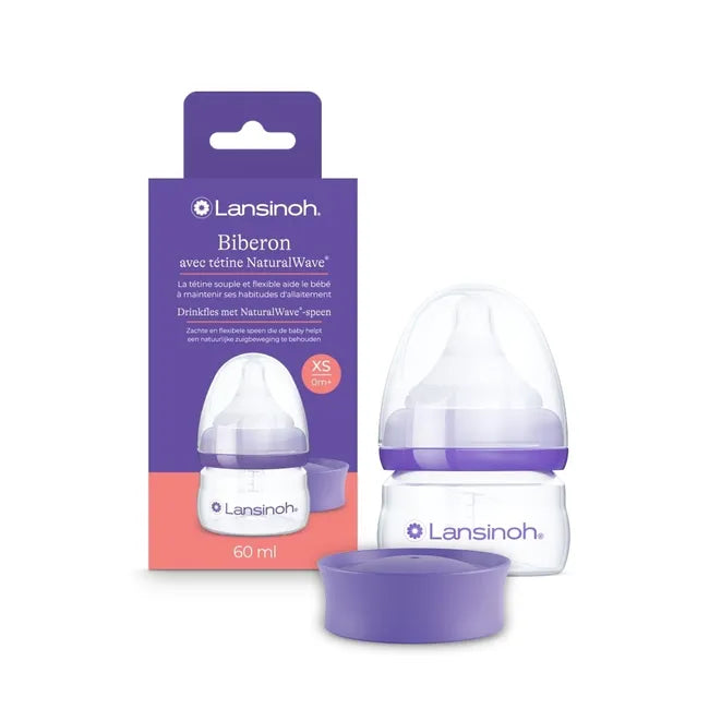 Lansinoh Drinkfles & NaturalWave speen 60ml