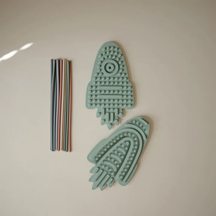 Mushie Sensorisch Speelgoed Van Siliconen - Raket