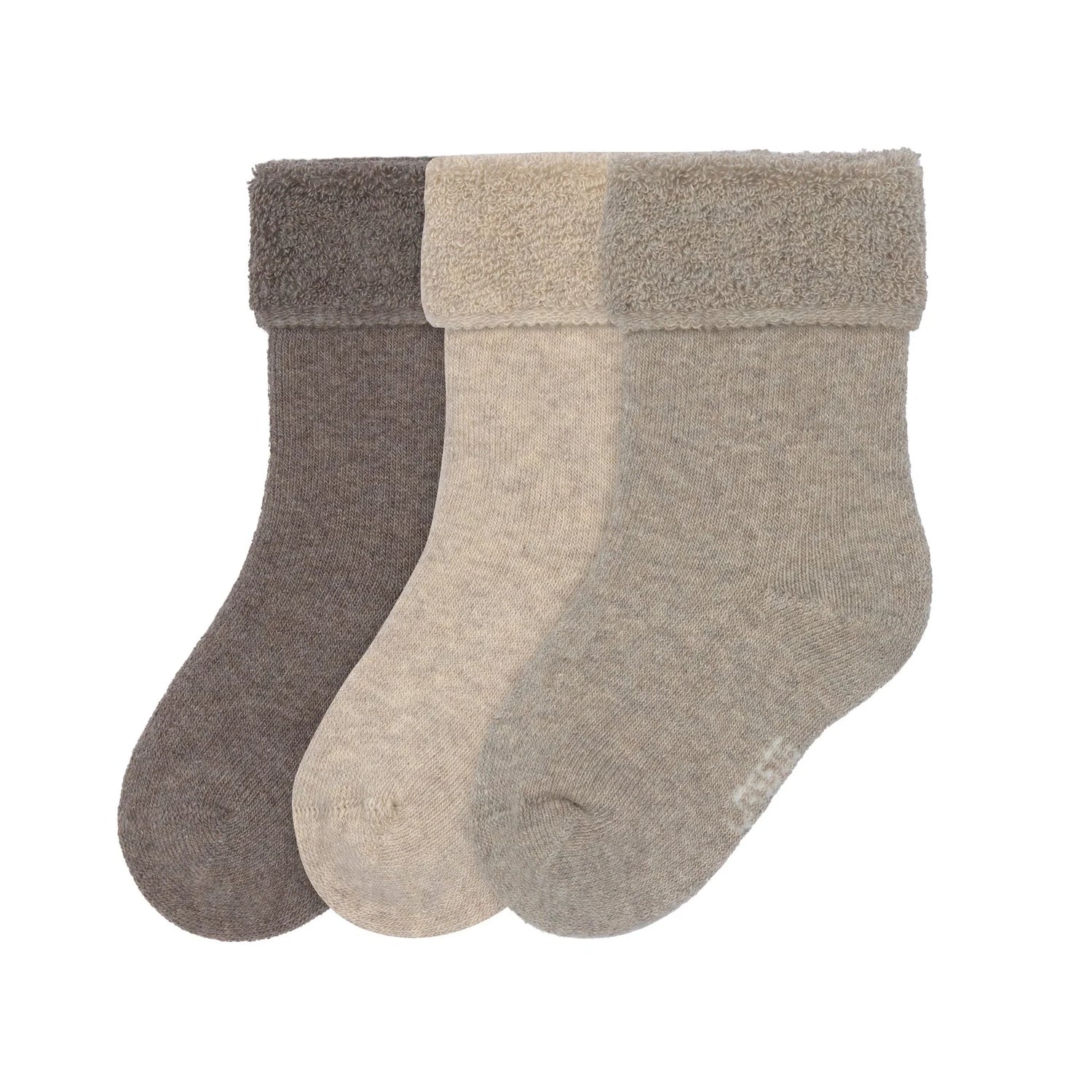 Lässig 3-pack Sokken GOTS - Brown/Beige