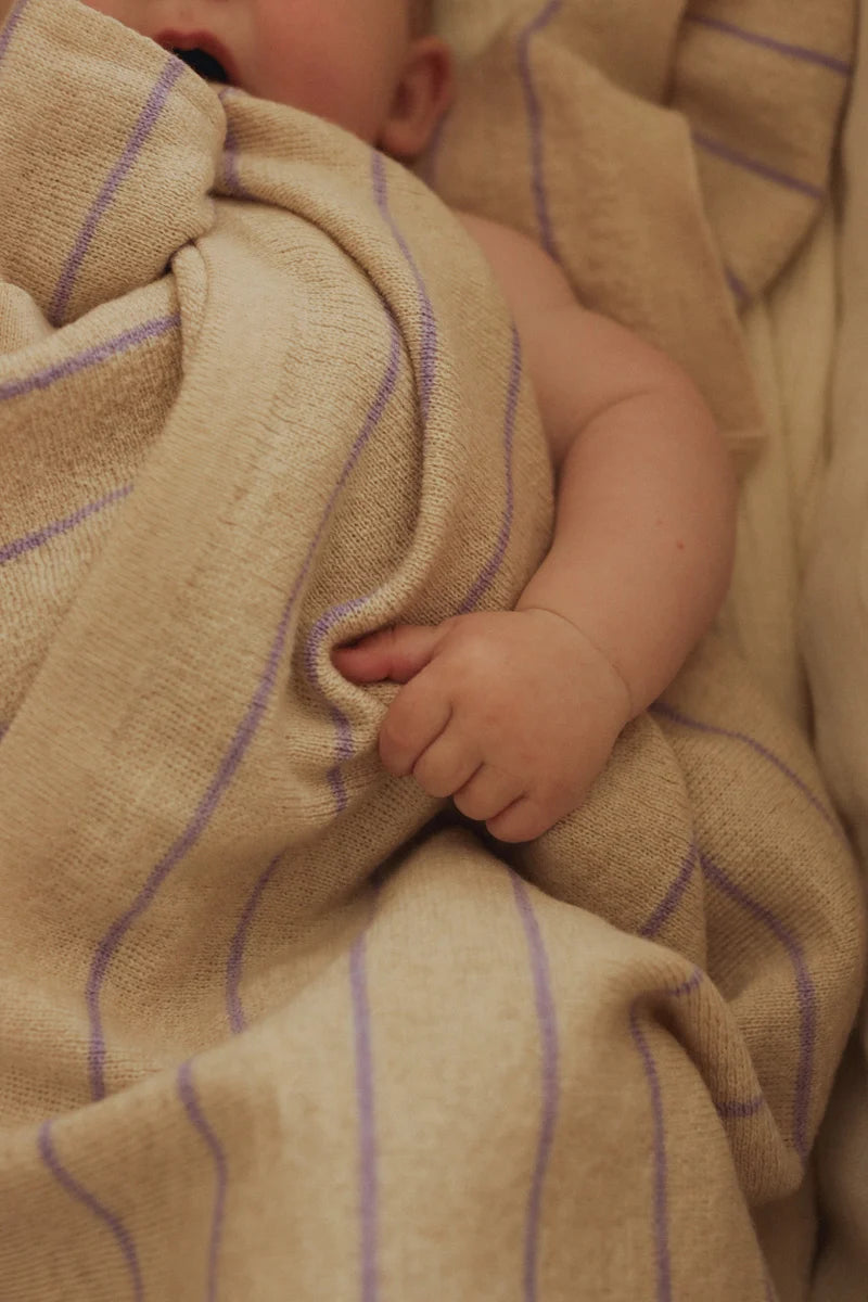 Hvid Blanket Cream & Lilac