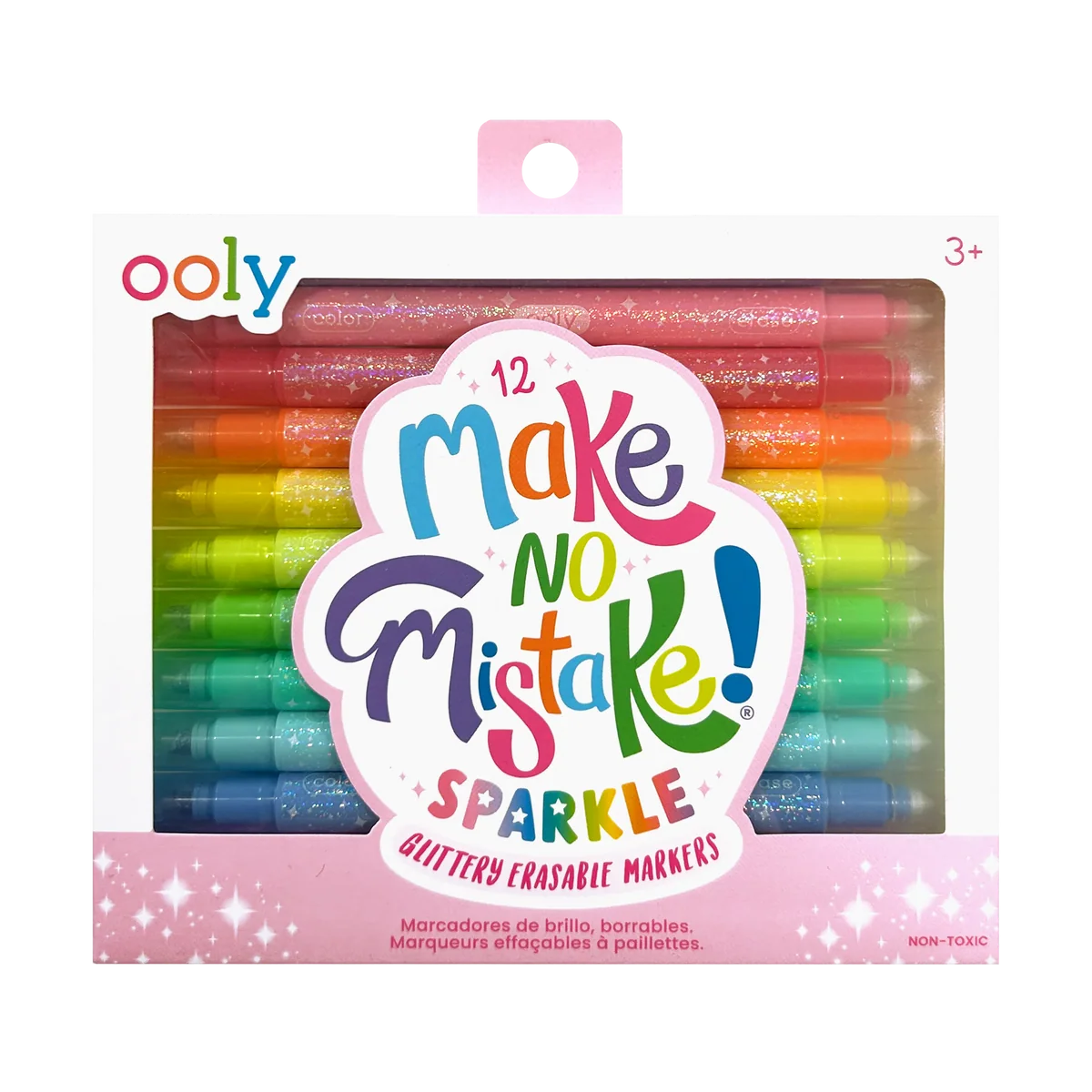 Ooly - Make No Mistake - Glitter Uitwisbare Stiften - 12 Stuks
