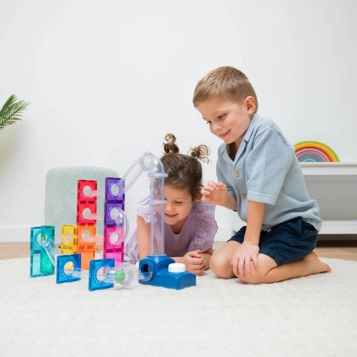 Connetix Magnetische Ball Run Launcher Pack – 47-delig