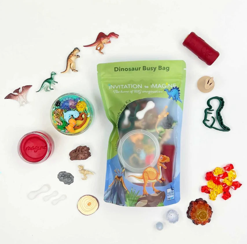 Dutch Dough Invitation To Imagine Busy Bag - Dinosaur