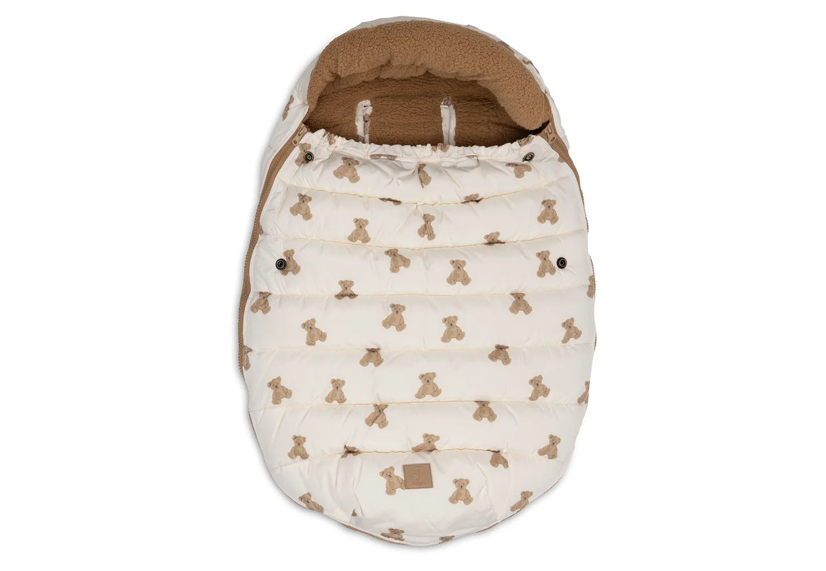 Jollein Voetenzak Groep 0+ 3/5 Punts Puffed - Mini Teddy Bear