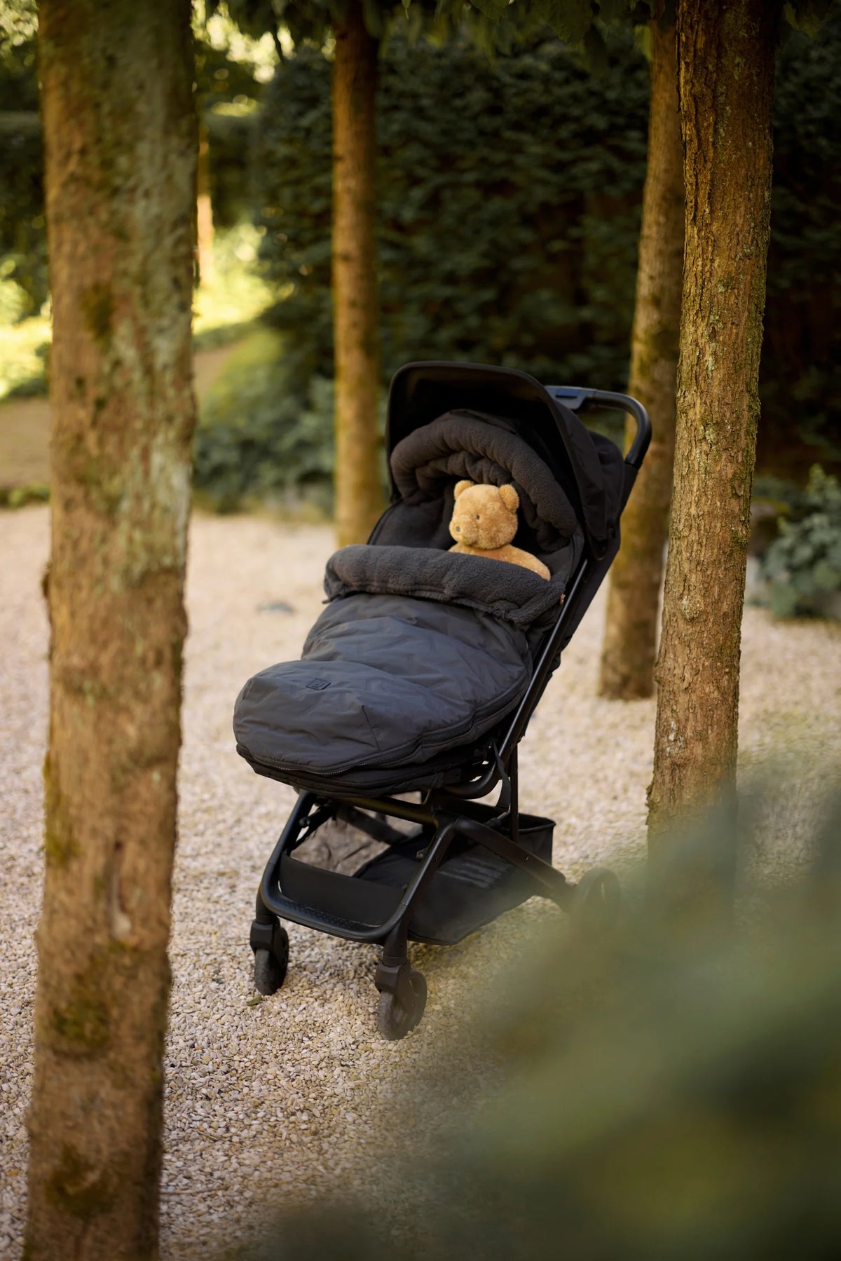 Jollein Voetenzak Buggy/Kinderwagen Embossed - Nearly Black