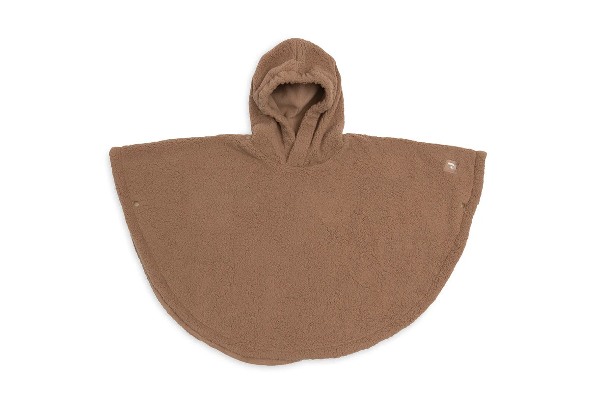Jollein Cosy Poncho Teddy Fleece - Dark Hazel