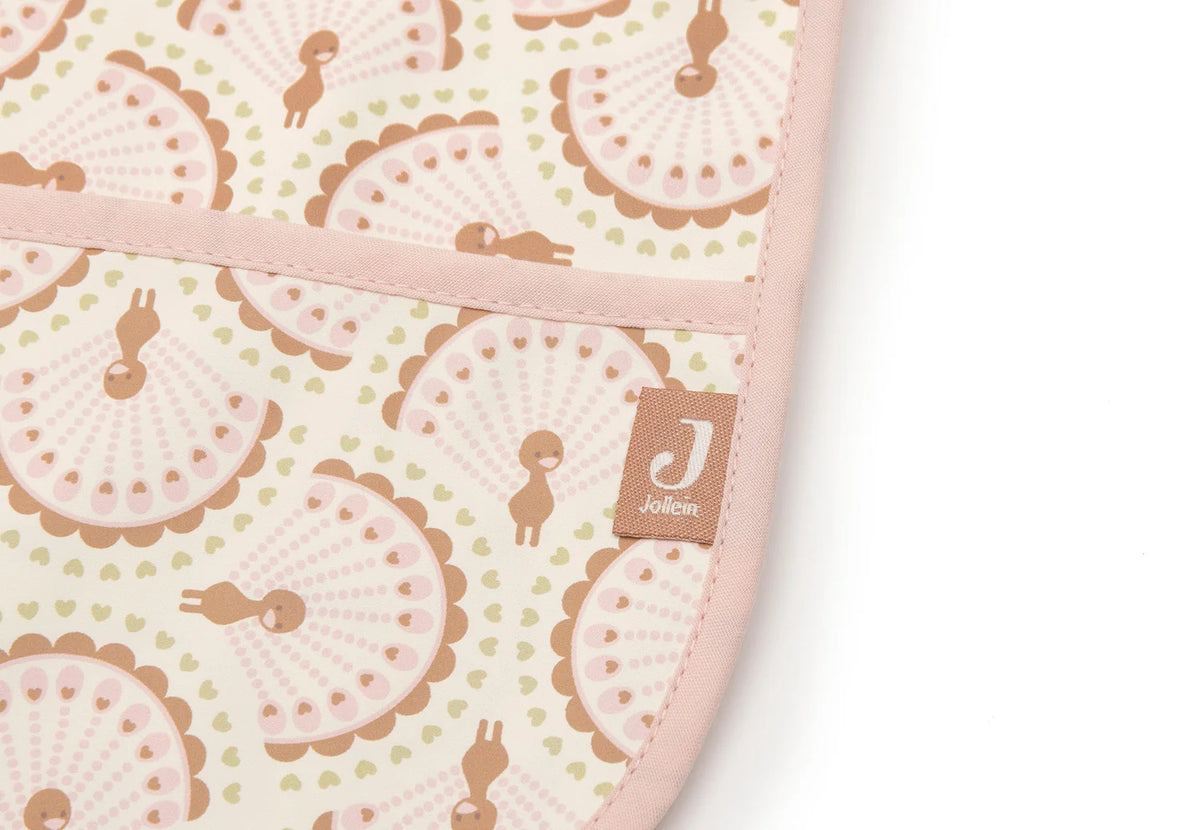 Jollein Slab Waterproof met Mouw - Soft Plumes