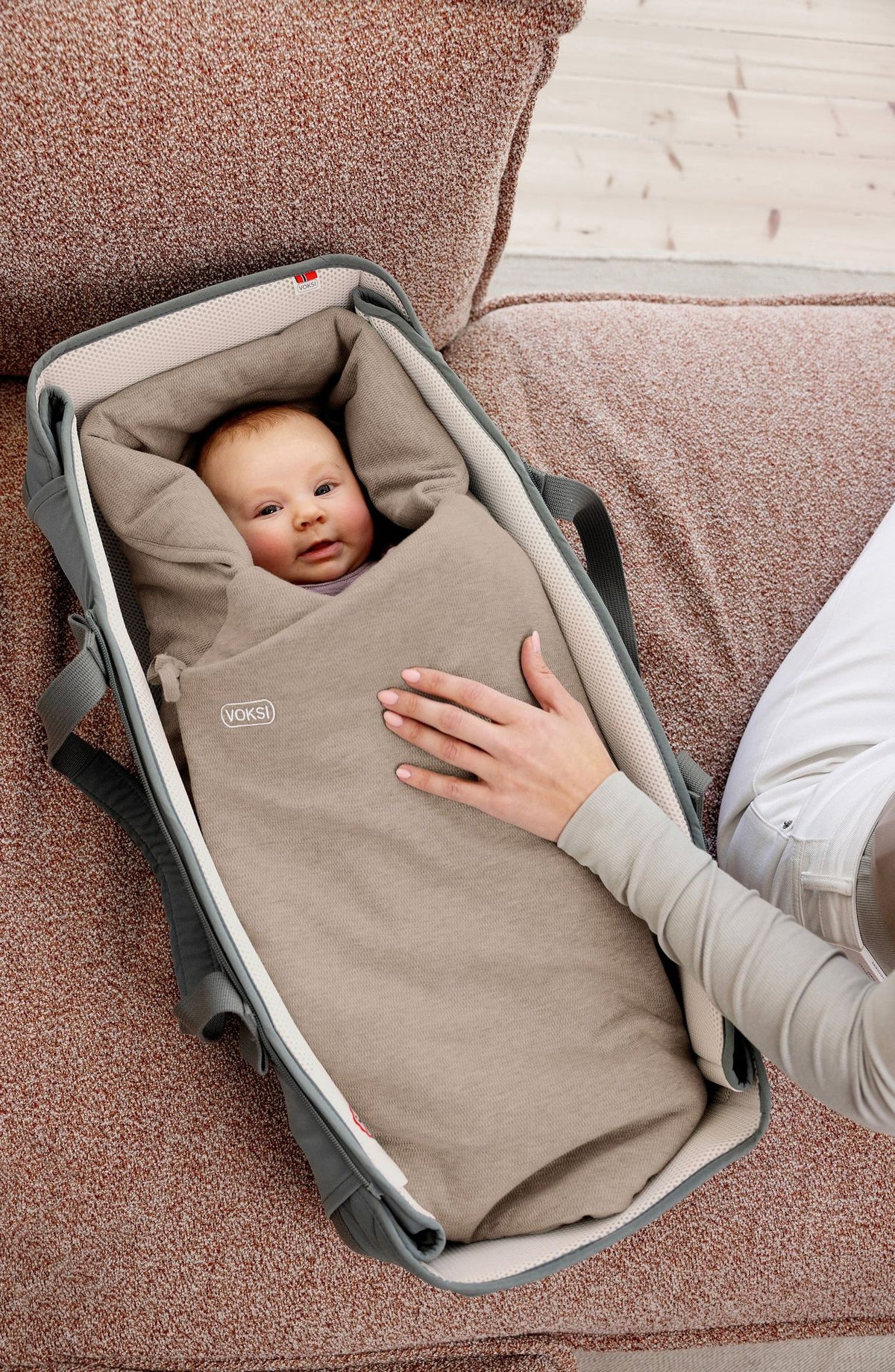 Voksi Wollen Omslagdoek - Walnut