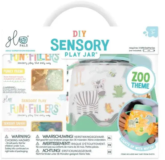 Glo Pals DIY Sensory Speelbeker Zoo Thema - Groen