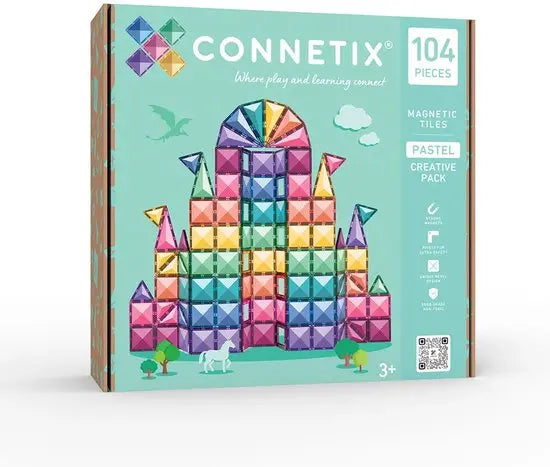 Connetix Magnetisch Tegels 104 Stuks - Pastel