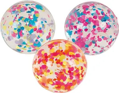 Goki Glitter Stuiterbal Met Stippen 4,7 cm