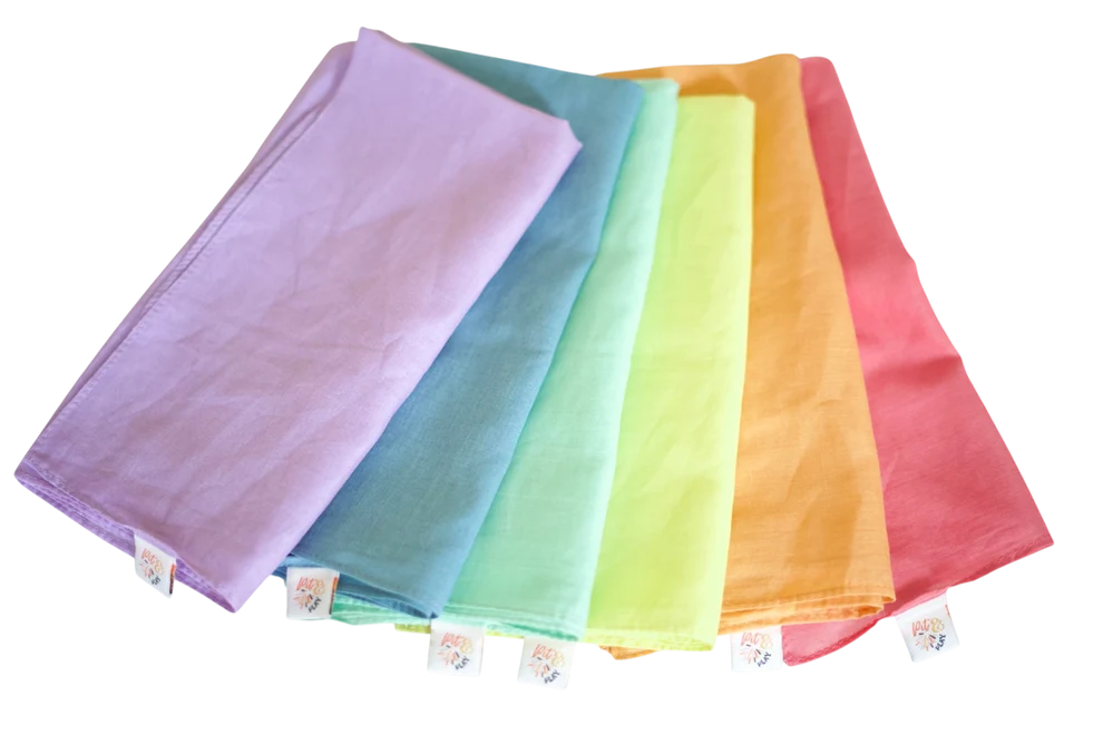 Pit&Play Katoenen Speeldoeken Set - Pastel