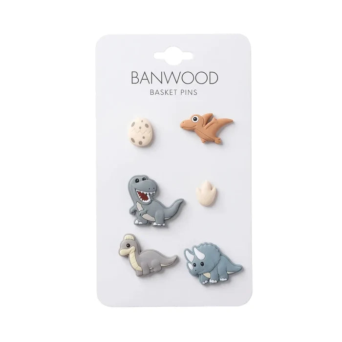Banwood Basket Pins - Dino