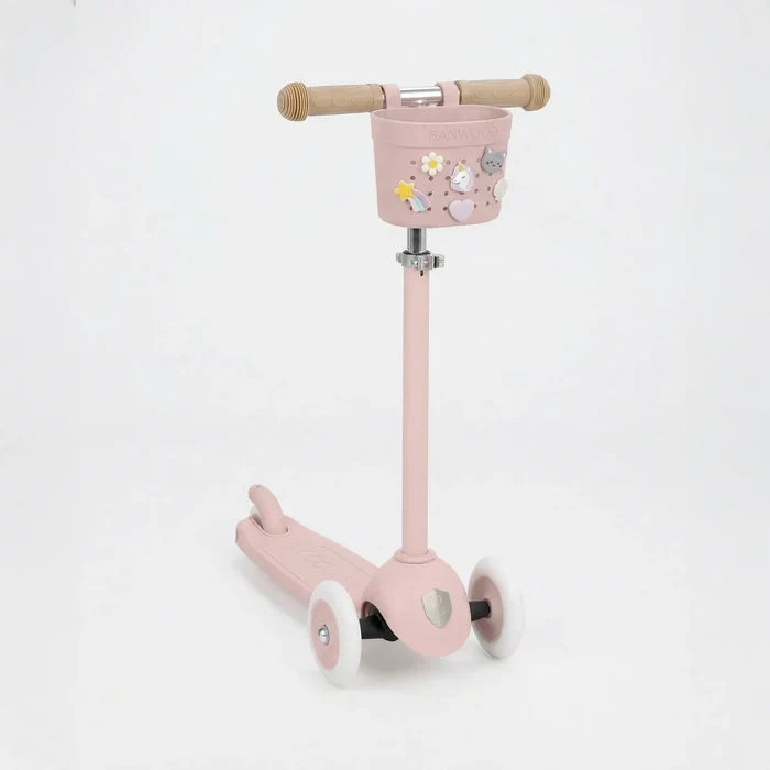 Banwood Pin&Ride Fietsmand - Faded Pink