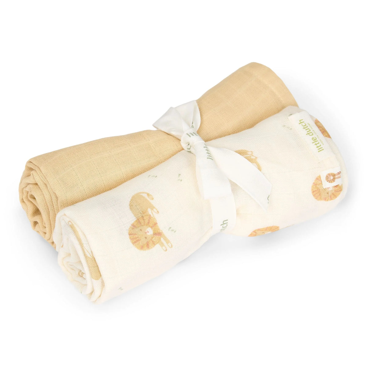 Little Dutch Swaddle 70x70 cm 2 Stuks - Safari Leo
