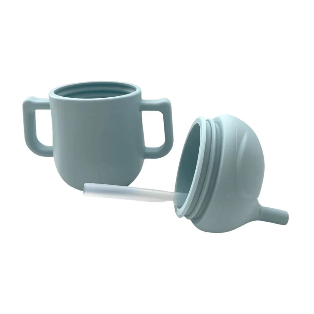 Mabebi Pinnawala Drinkbeker Met Rietje - Blauw