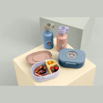 Lässig Snack- En Lunchbox Met Patroon - Blauw