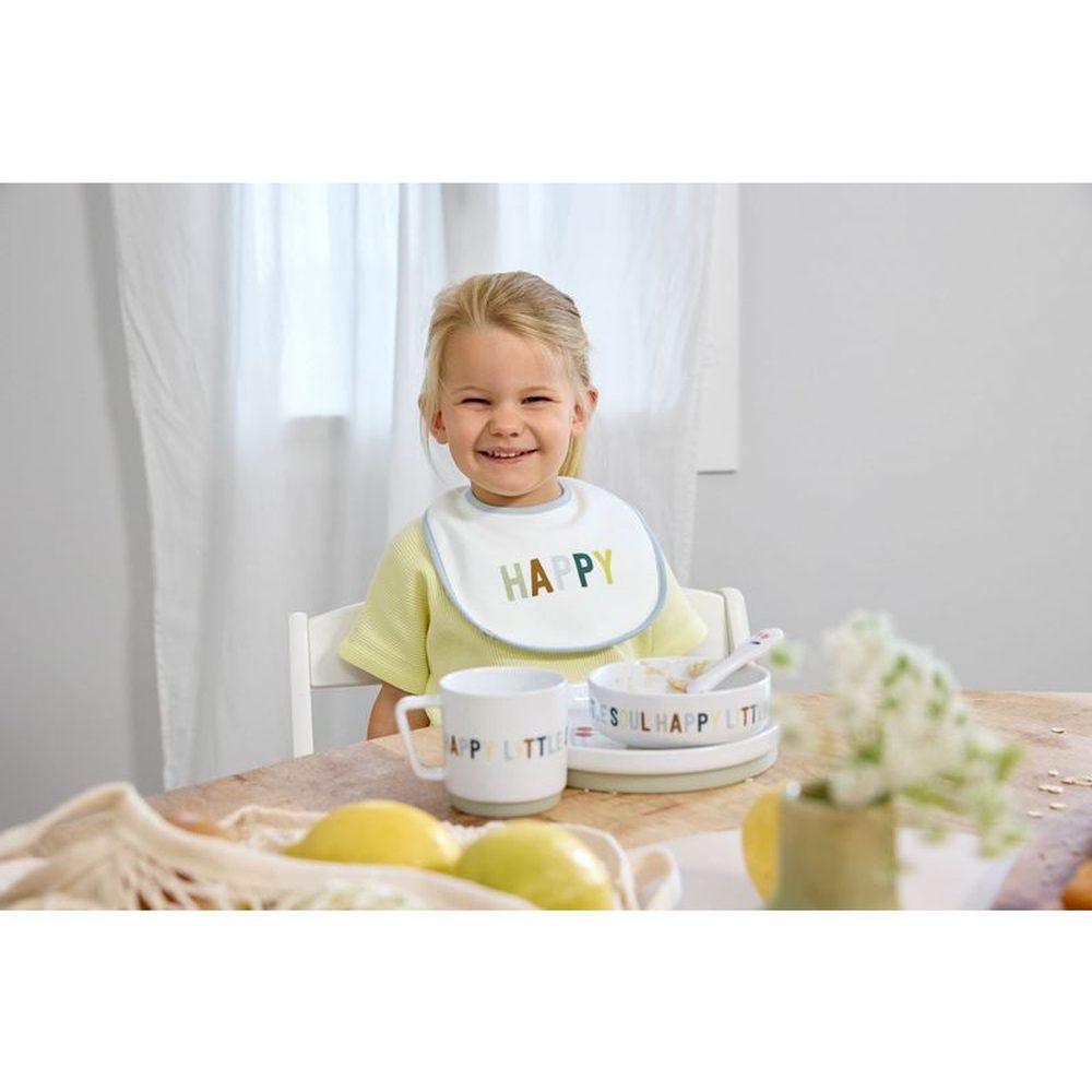 Lässig Set Van 5 Slabbetjes - Happy Fruits Lemon