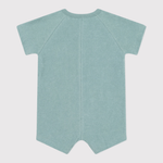Petit Bateau Kort Babypakje Van Effen Katoenen Badstof Met Korte Mouwen - Groen