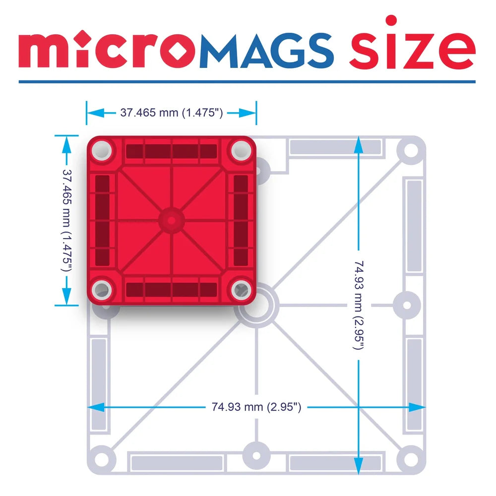 Maga-Tiles Micro Mags Reisset | 26 Onderdelen