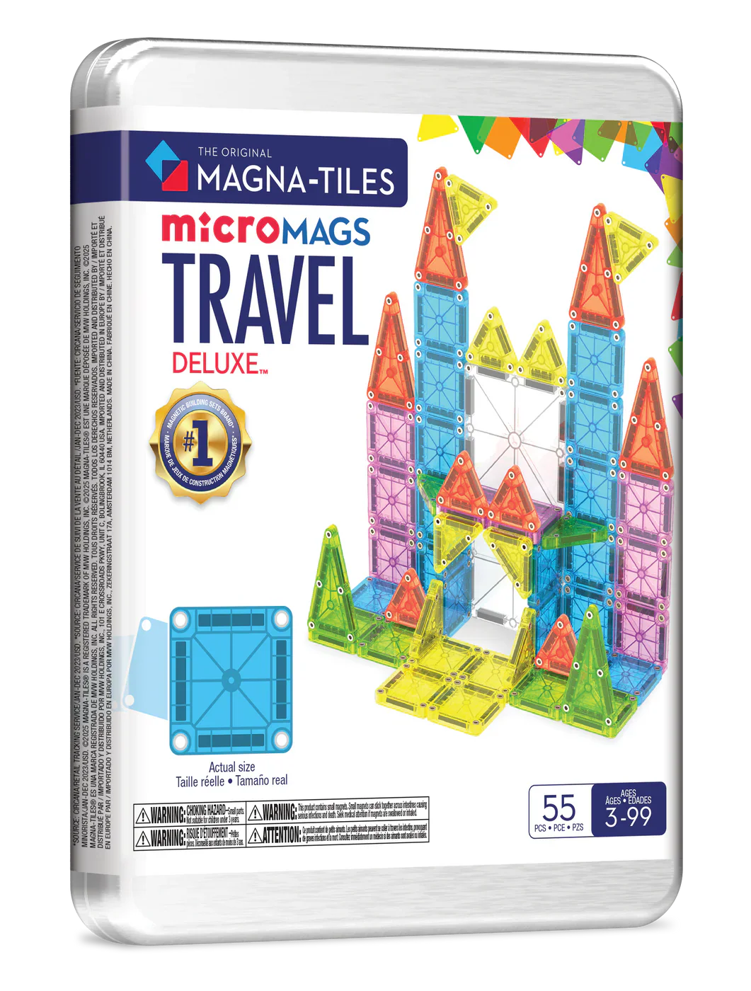 Magna-Tiles Micro Mags Reisset DELUXE | 55 Onderdelen