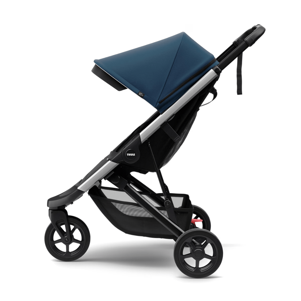 Thule Spring - Stadskinderwagen / Reisbuggy Majolica Blue On Aluminium