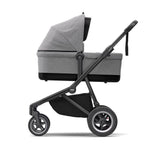 Thule Sleek Kinderwagen + WIEG - Grey Melange / Black