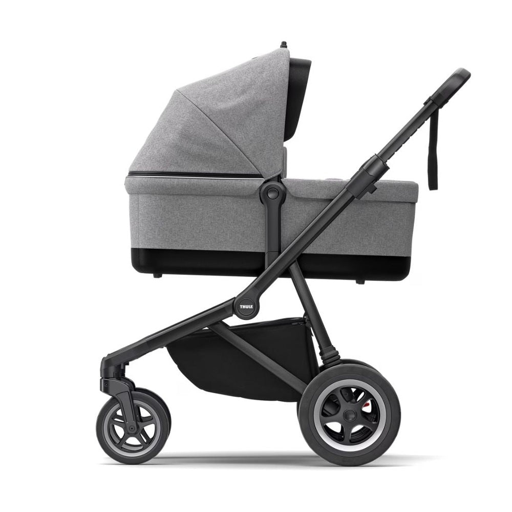 Thule Sleek Kinderwagen + WIEG - Grey Melange / Black