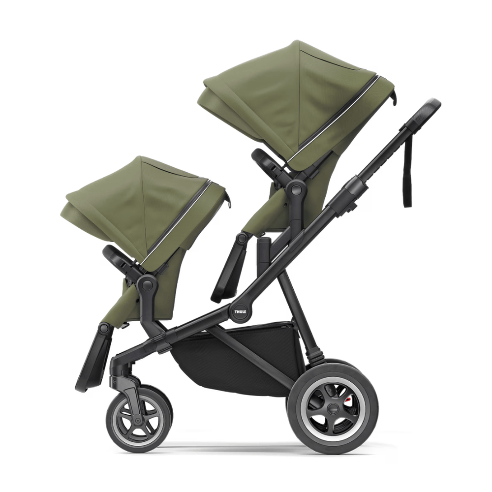 Thule Sleek Kinderwagen + WIEG - Soft Green / Black