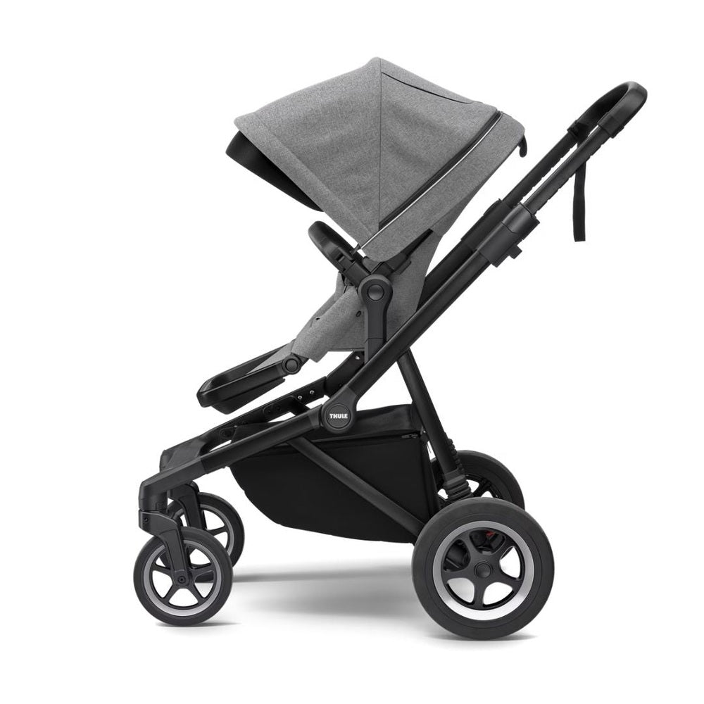 Thule Sleek Kinderwagen + WIEG - Grey Melange / Black