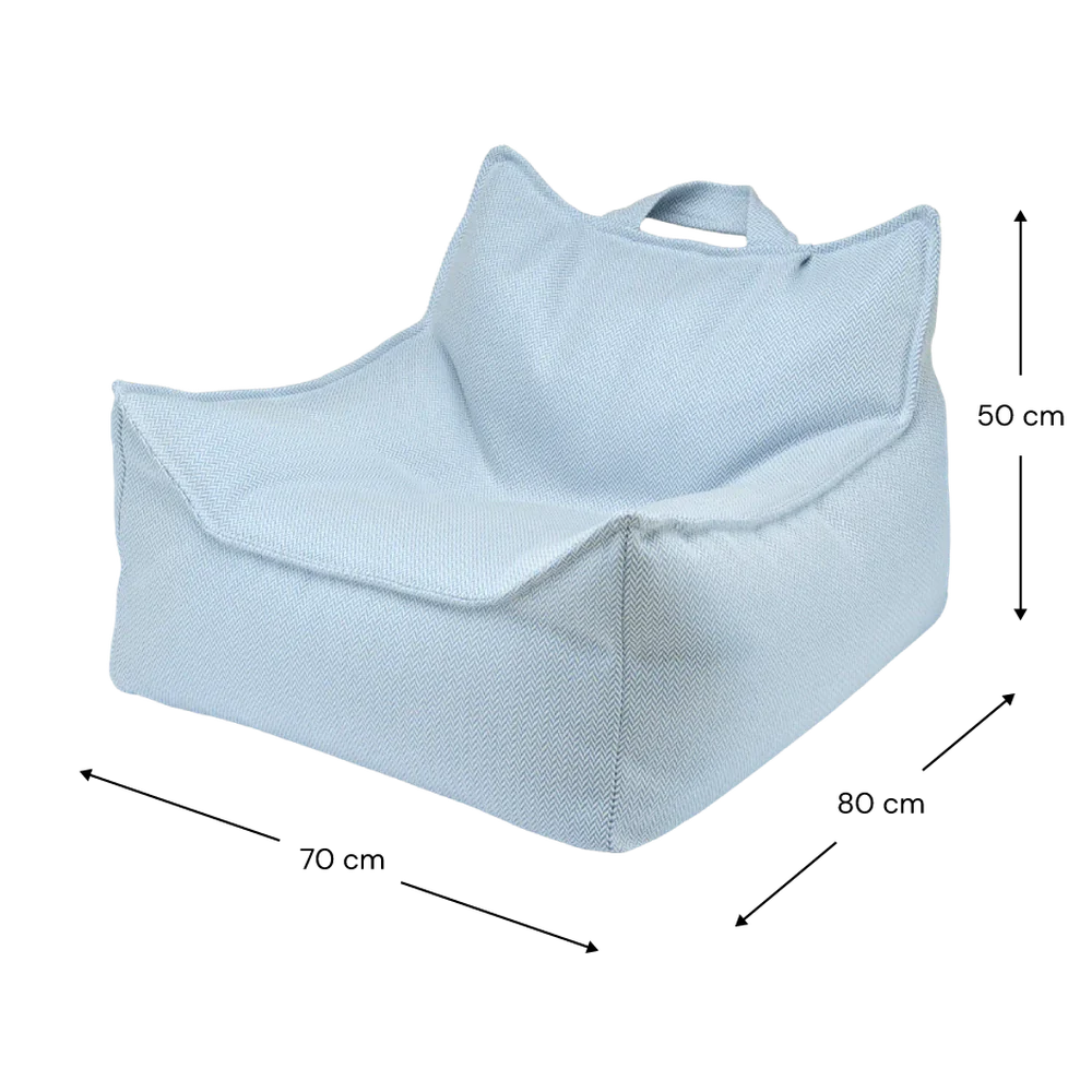 Wigiwama Zitzak Voor Buiten - Outdoor Beanbag Chair - Azure