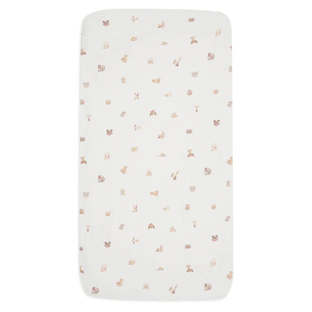 Jollein - Hoeslaken Jersey 40/50x80/90cm - Animal Friends