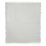 Jollein Hydrofiel Wiegdeken 75x100cm Fringe Stripe - Sea Green/Ivory