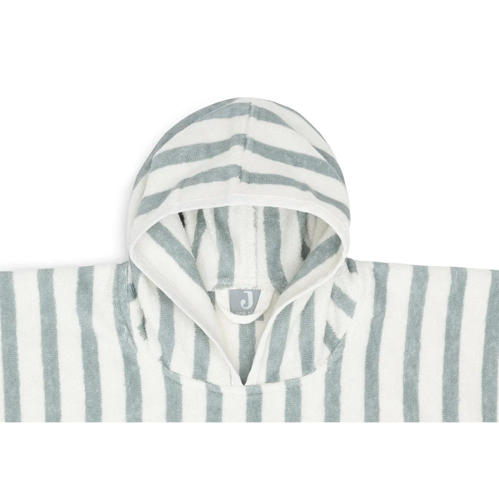 Jollein Badponcho Stripe Terry Sea Green