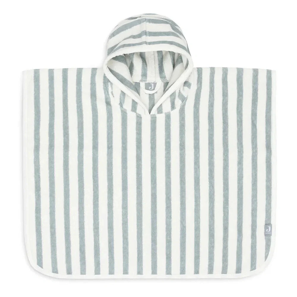 Jollein Badponcho Stripe Terry Sea Green