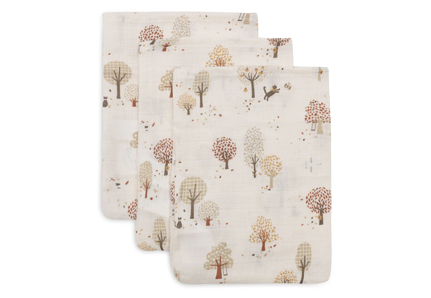 Jollein Hydrofiele Washandjes 3-pack - Tiny Park