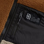 Colorkids Zachte Fleecejas Colorblock - Bruin