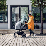 Thule Sleek Kinderwagen + WIEG - Grey Melange / Black