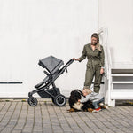 Thule Sleek Kinderwagen + WIEG - Grey Melange / Black
