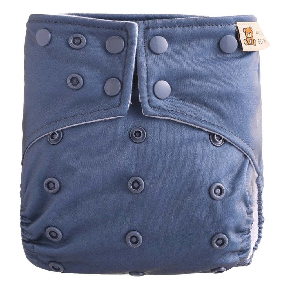 Happy Bear Wasbare Pocketluier - Denim