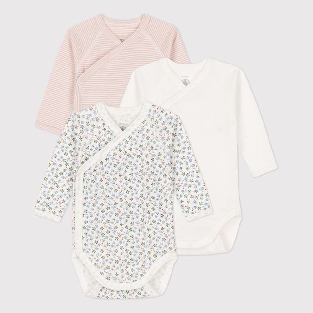 Petit Bateau | Set Van 3 Katoenen Body'S Met Lange Mouwen