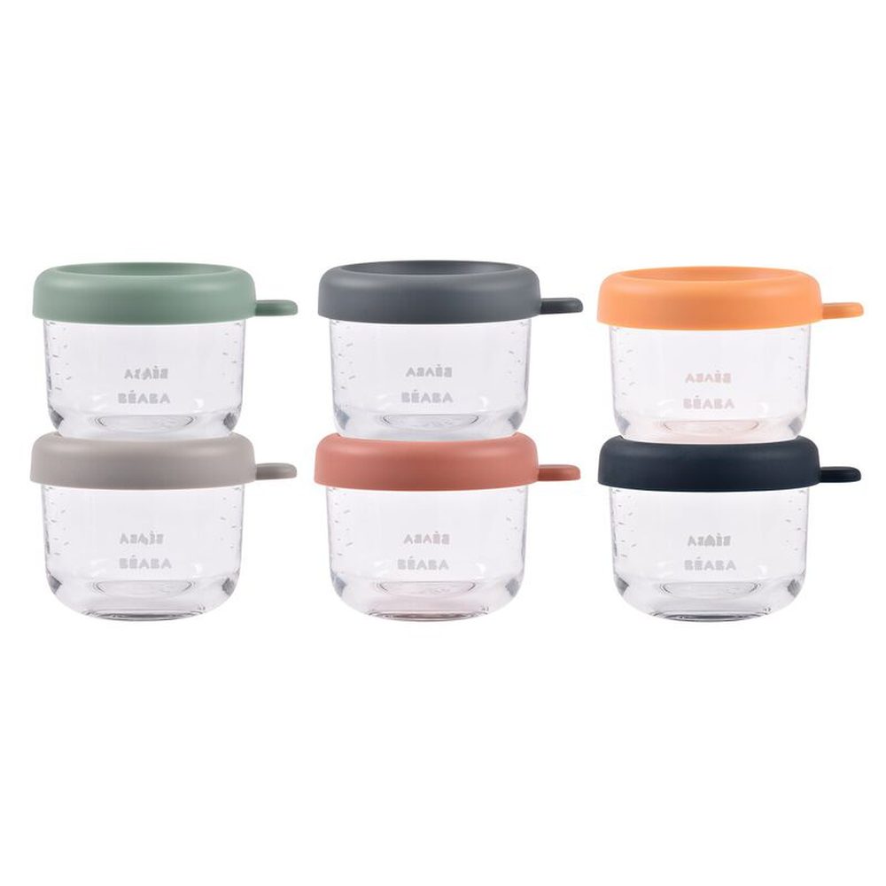 Béaba 6 Glazen Bewaarpotjes 150ml