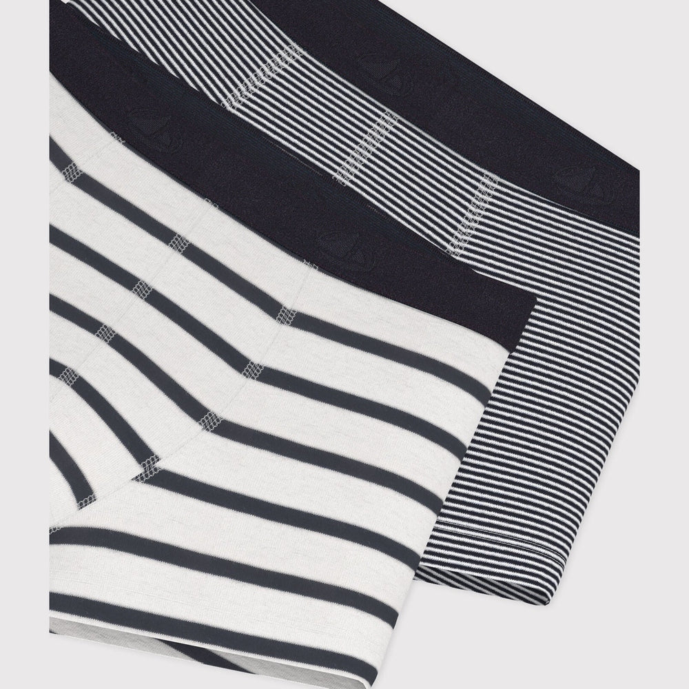 Petit Bateau Set Van 2 Gestreepte Boxershorts Voor Jongens