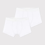 Petit Bateau Set Van 2 Witte Boxershorts